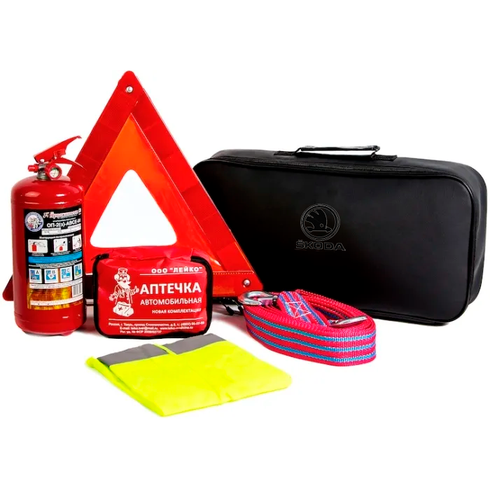 Автонабор Автомобильный набор с вышивкой Skoda Black